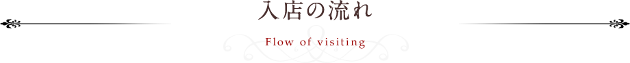 入店の流れ